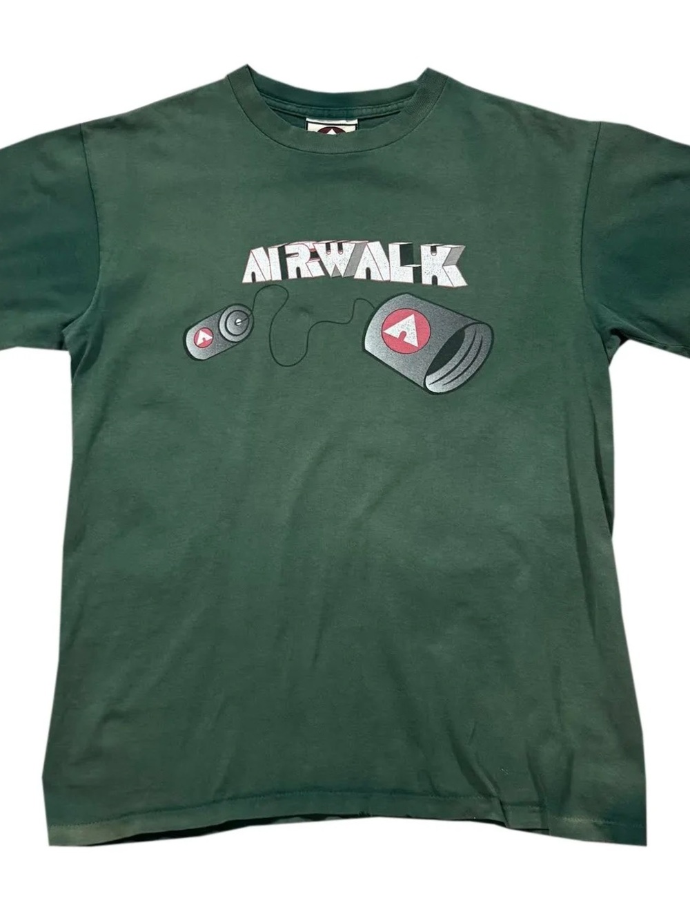 Vintage Airwalk Tin Can Phone T Shirt (Size M)